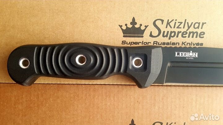 Нож Kizlyar Supreme Legion D2 Black Titanium