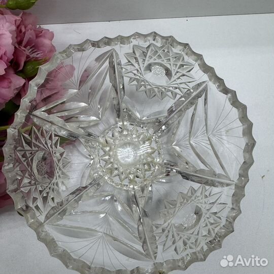 Хрустальная ваза салатница конфетница