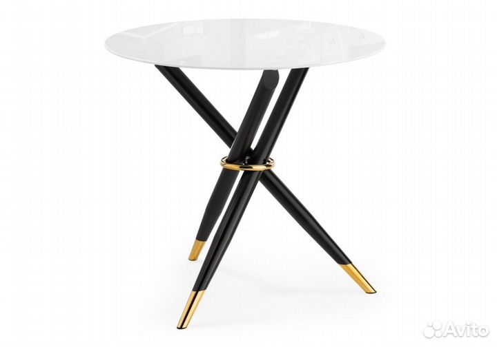 Стол кухонный стеклянный круглый