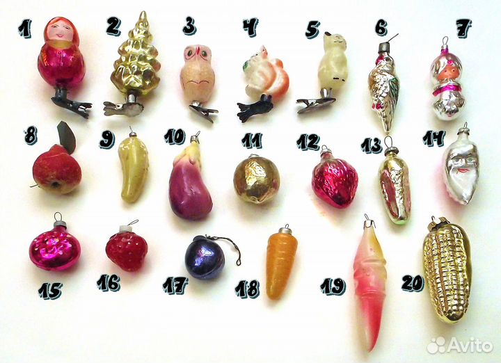 Елочные игрушки из СССР