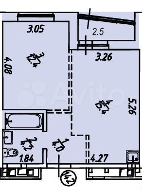1-к. квартира, 38,5 м², 5/18 эт.