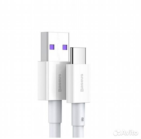 Кабель baseus Fast USB - Type-C, 6A, 66W, 2m