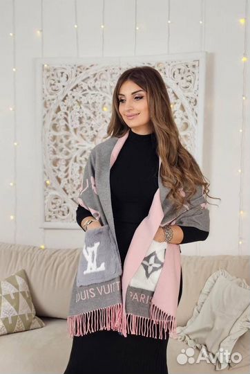 Шарф с карманами кашемир