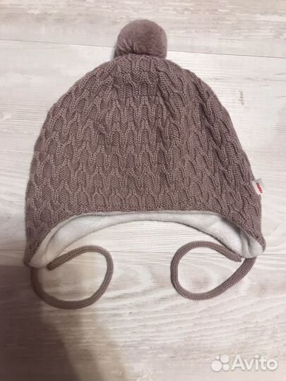 Шапочка из мериноса для девочки reima и HM 44-46