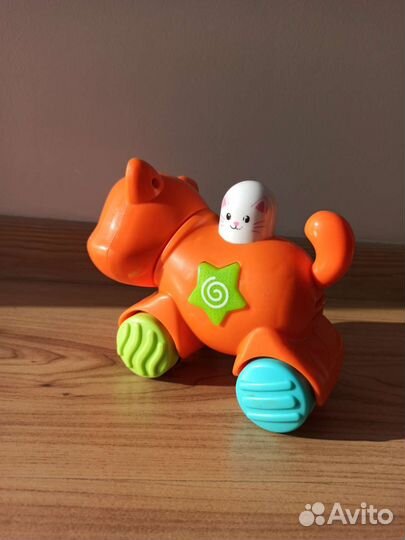 Котик на колёсиках. Игрушка развивающая