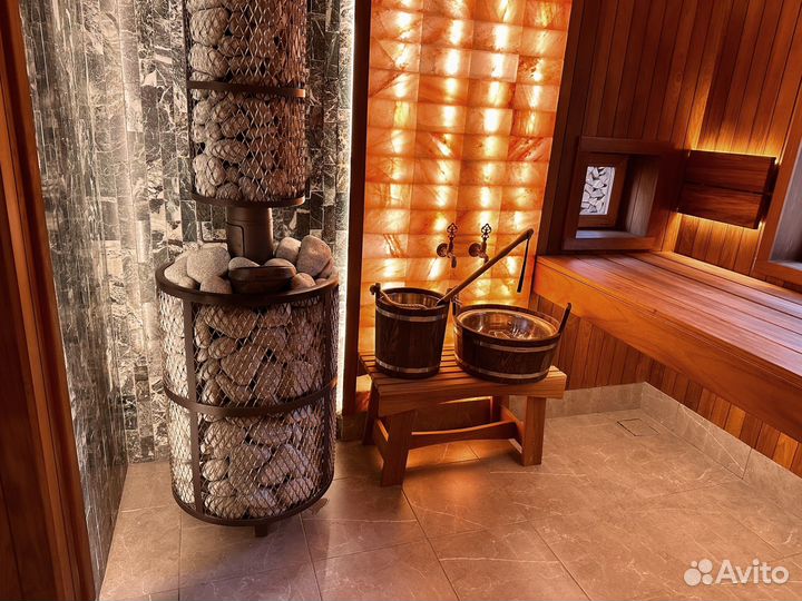 Семейная баня на дровах с чаном