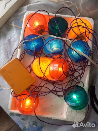 Елочная гирлянда СССР 2х режимная, рабочая