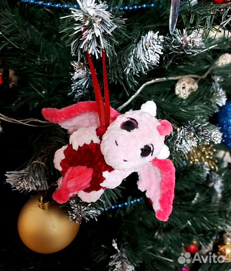Ёлочная игрушка дракон символ года
