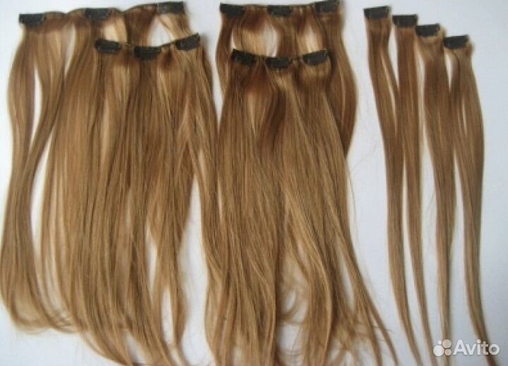 Волосы на заколках