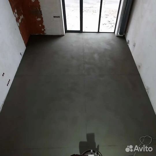 Полусухая стяжка пола штукатурка стен