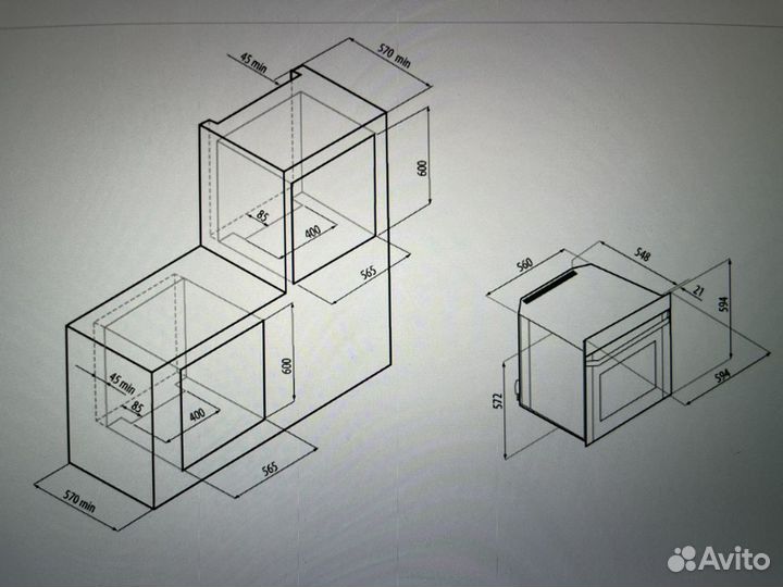 Духовой шкаф Fornelli черный