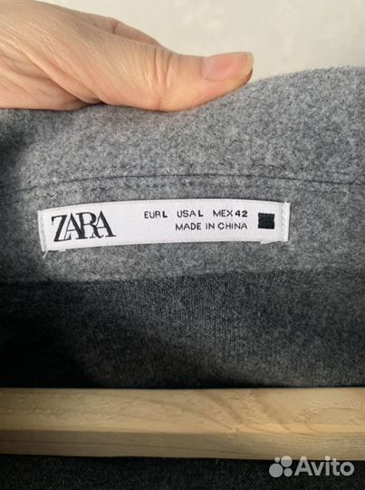 Куртка рубашка теплая Zara мужская