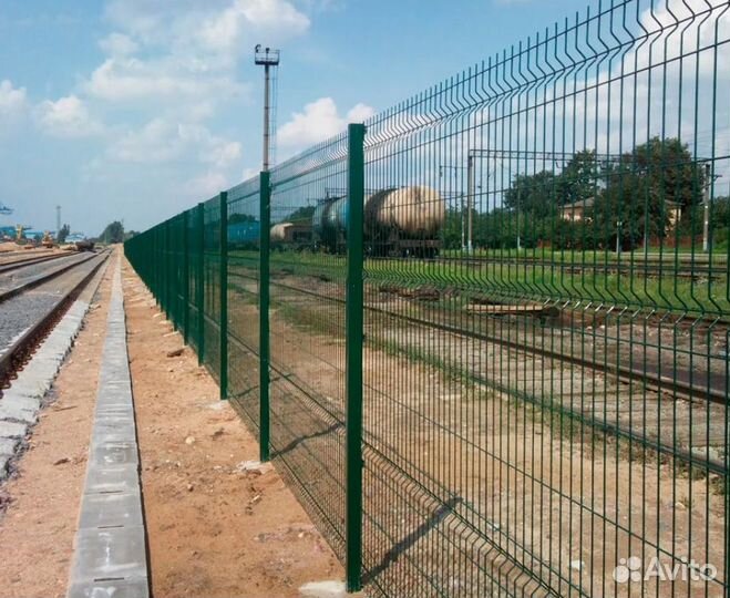 Забор из 3D сетки 40 метров