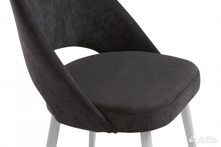 Стул эрика белый/тк. Десерт 13 серый