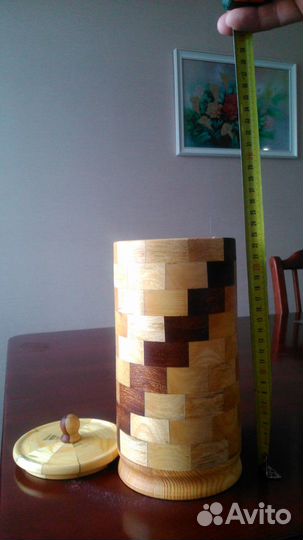 Деревянные банки для продуктов ручной работы