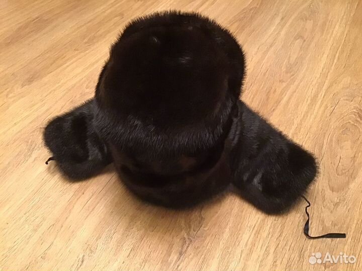 Мужская шапка р.5657 б/у в хорошем состоянии