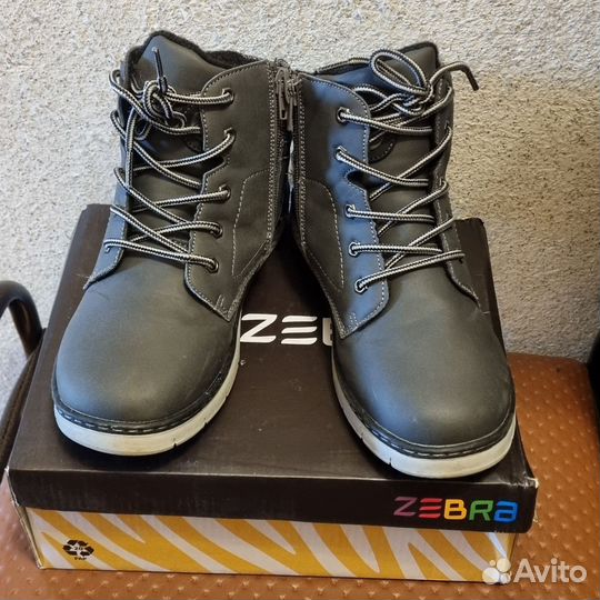 Ботинки детские школьные Зебра р.35 демисезон