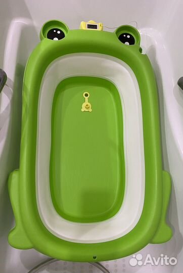 Ванночка для купания складная с термометром