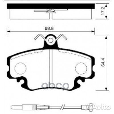 Колодки тормозные дисковые, передние SP1243 San