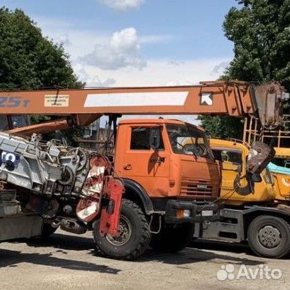 Аренда и услуги автокрана, 25 т, 31 м, с гуськом 9 м