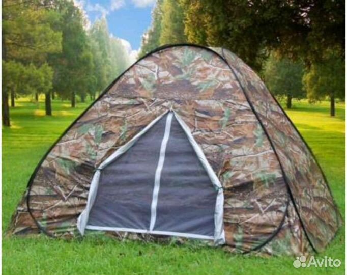 Палатка-автомат 3х-мастная 200х200х130 см