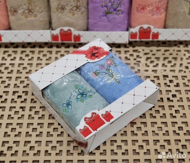 Кухонное полотенце подарочный набор Цветы