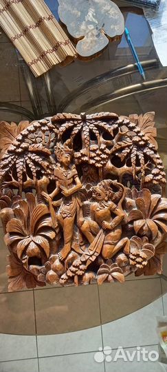 Картина из дерева из Бали