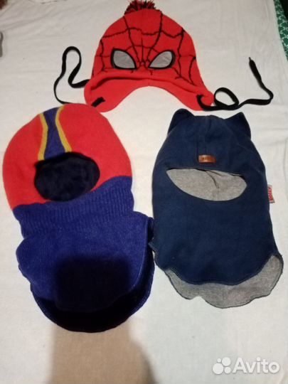 Шапка шлем зимние 50-52 4-5 лет