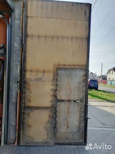 Ворота гаражные металлические бу