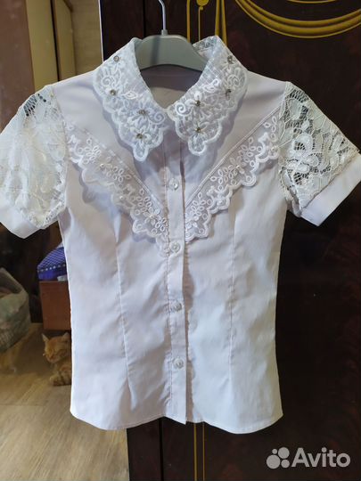 Блузка белая школьная