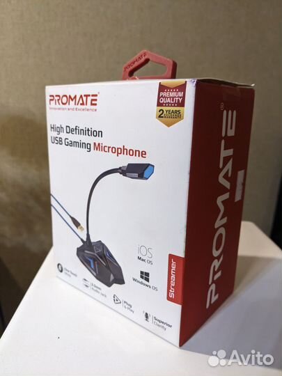 USB Микрофон Promate с выходом на наушники
