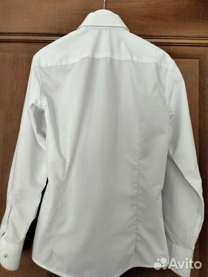Рубашка белая для мальчика 128