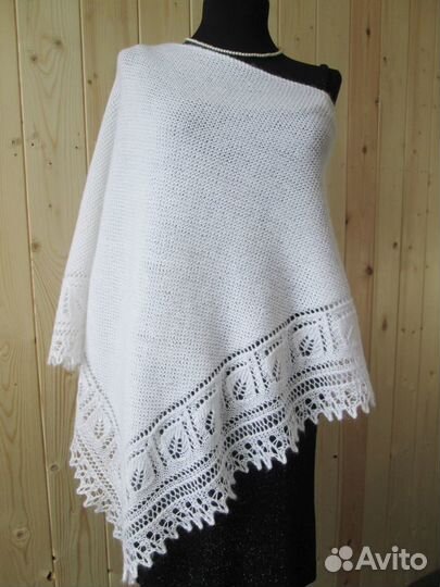 Шаль/платок/накидка полушерстяная (новая)