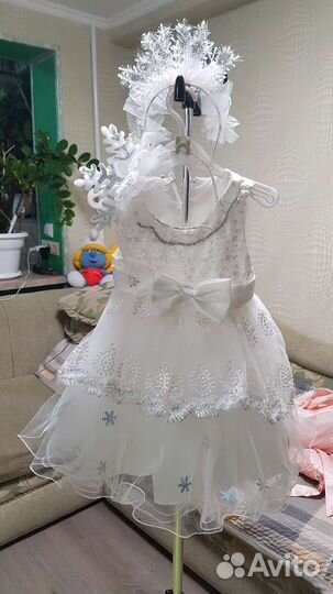 Платье снежинки