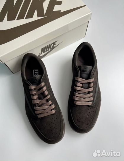 Кроссовки travis scott X velvet brown оригинал