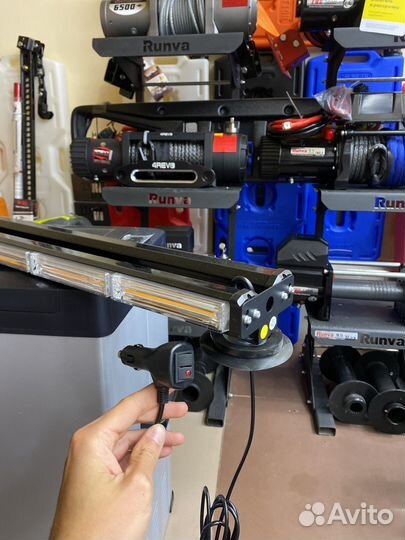 Маяк проблесковый для эвакуатора 8 секций 12-24v