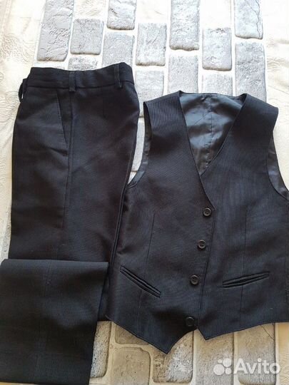 Костюм двойка жилет + брюки рост 128 см