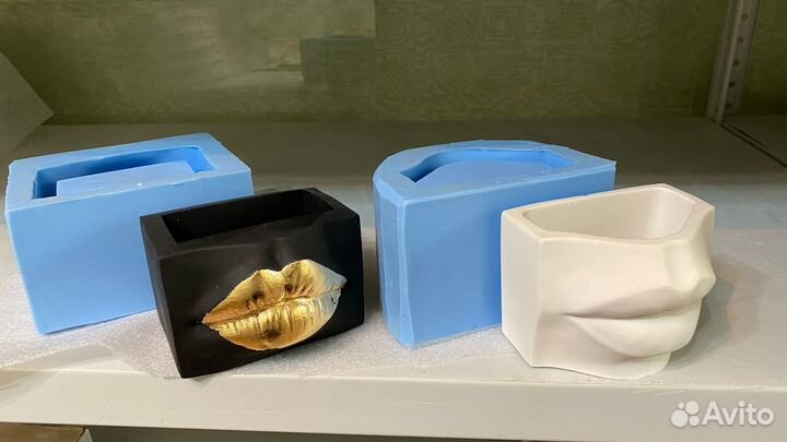 Силиконовые формы (молды) для гипса,мыла