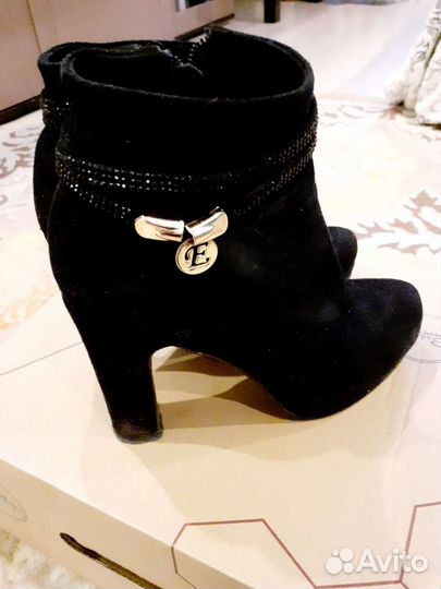 Ботильоны полусапоги замшевые