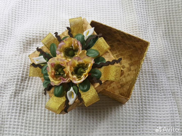 Коробка-открытка для подарка, упаковка подарка