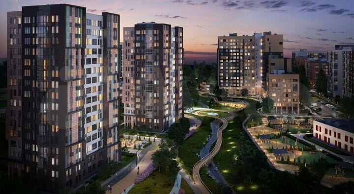 2-к. квартира, 58 м², 4/16 эт.