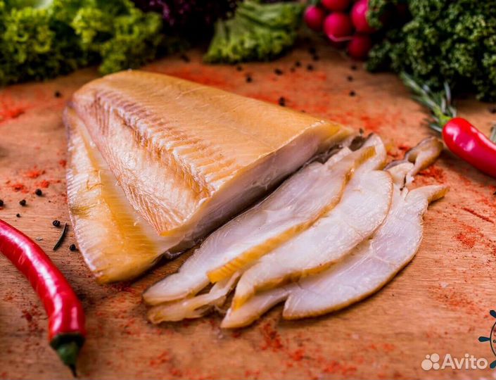 Палтус холодного копчения (свежий)