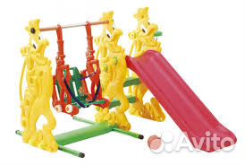 Игровой комплекс горка и качели