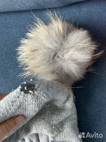 Шапка шлем детская зимняя на 1-1,5 года