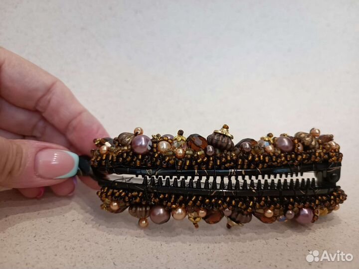 Заколка ручной работы новая