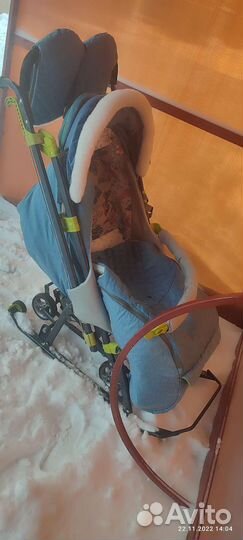 Детские санки коляска бу