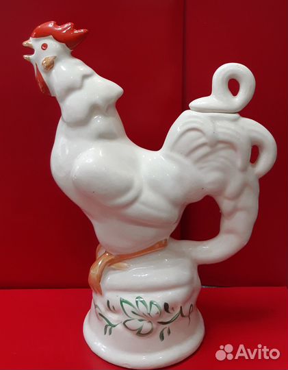 Фарфоровый штоф «Петух». СССР. 26 см