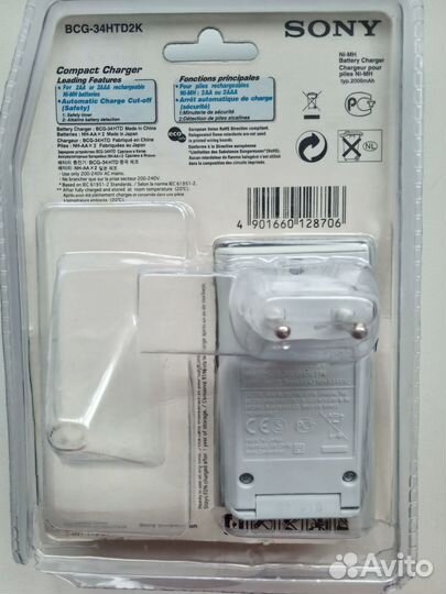 Зарядка Sony BCG-34HTD Series Compact