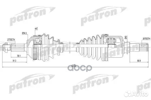 Полуось лев ford: mondeo I 1.6 i 16V/1.8 i 16V/1.8