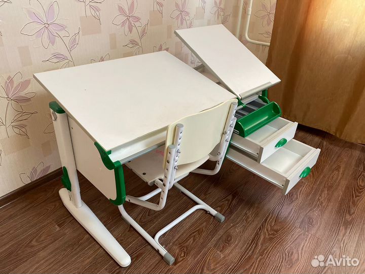 Растущая парта и стул деми